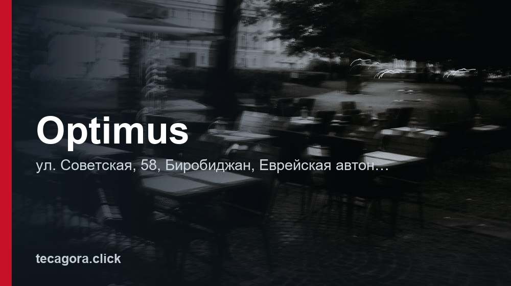 Optimus 1 tg optimus birobidzhan