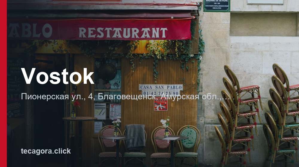 Vostok 1 tg vostok blagoveschensk
